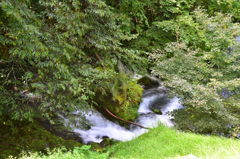 「天与の湯」から眺める滝ノ湯川