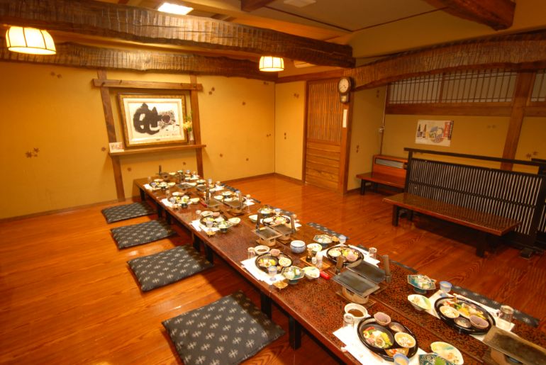 Momiji-an dining room on the 2nd floor